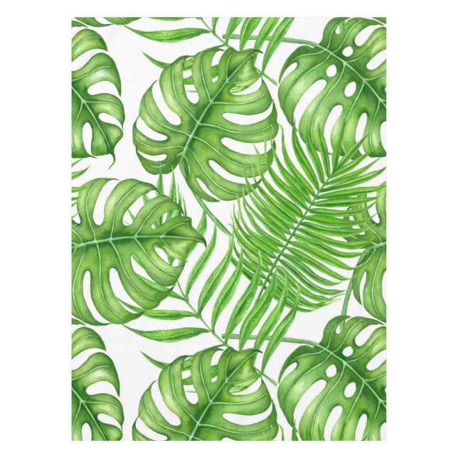 Tropical leaves tablecloth (Front)