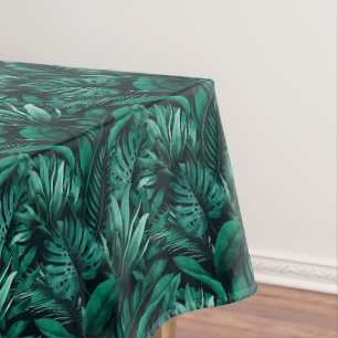 Tropical leaves tablecloth