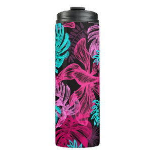 Tropical Leaves Thermal Tumbler