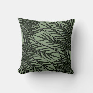 Tropical Leaves Throw Pillow