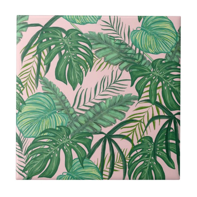 Tropical Leaves Tile (Front)