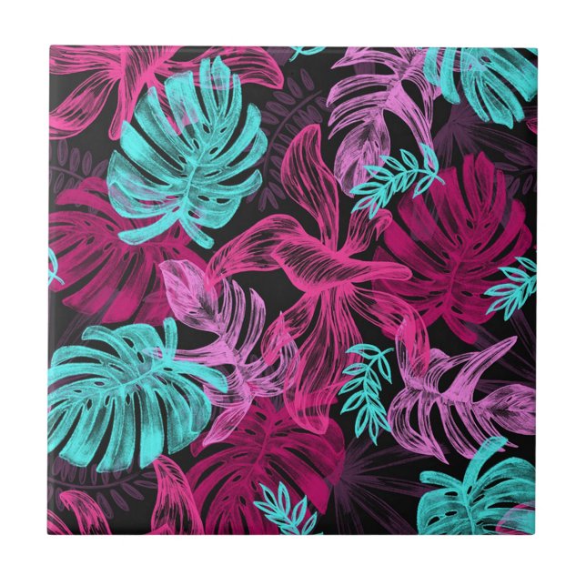 Tropical Leaves Tile (Front)