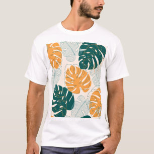 Tropical Leaves: Vintage Jungle Seal T-Shirt