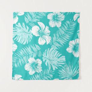 Tropical Leaves: Vintage Plant Pattern Tapestry