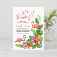 Tropical Let's Flamingle Summer Bridal Luncheon