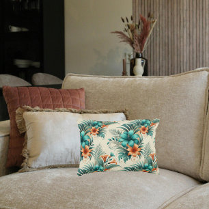 Tropical Light Lumbar Accent Pillow