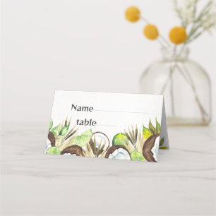 Tropical Lime & Coconut Place Card