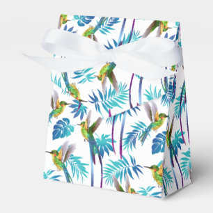 Tropical Long Tail Hummingbirds Favor Box