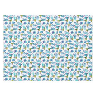 Tropical Long Tail Hummingbirds Tablecloth