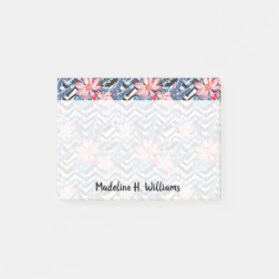 Tropical Lotus Flower Pattern Post-it Notes