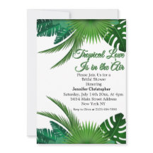 Tropical Love is in the Air Greenery Bridal Shower