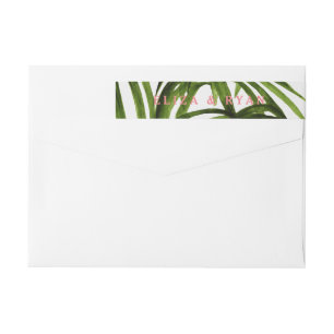 Tropical Love / Wrap Return Address Around Label