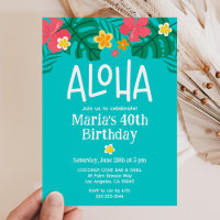 Tropical Luau Aloha 40th Birthday