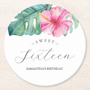 Tropical Luau Custom Coasters