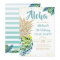 Tropical Luau Pineapple Beach Birthday Invitation