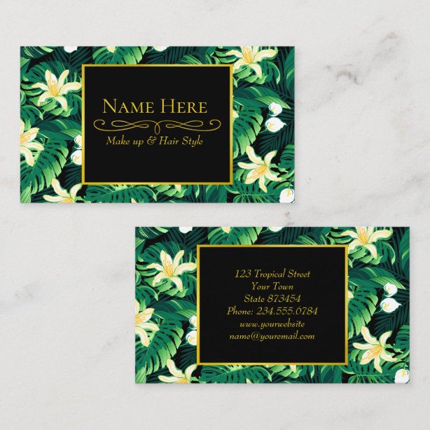 Hawaiian Style Business Cards & Profile Cards Zazzle CA