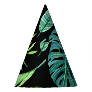Tropical Lushness: Rainforest Greenery. Party Hat