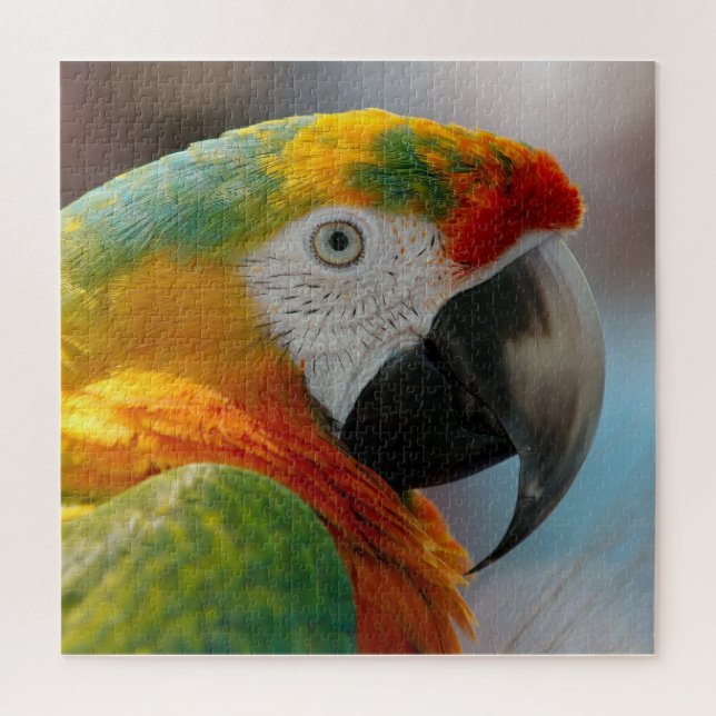 Tropical Macaw Parrot Jigsaw Puzzle (Vertical)