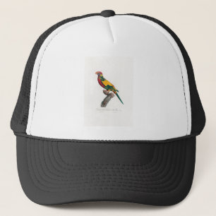 tropical macaw parrot trucker hat