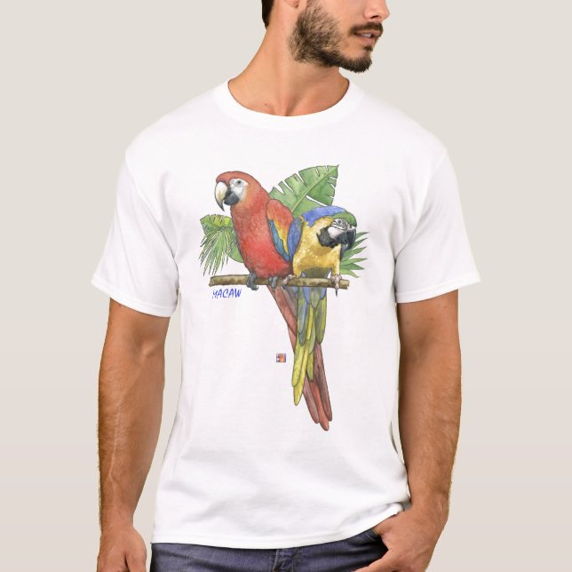 Tropical Macaws T-Shirt (Front)
