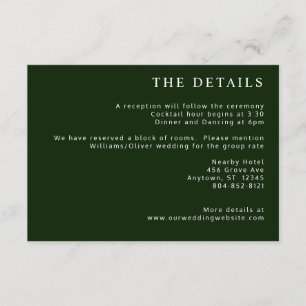 Tropical Magnolia White Green Red Enclosure Card