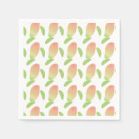 Tropical Mango Fruit Green Orange Party