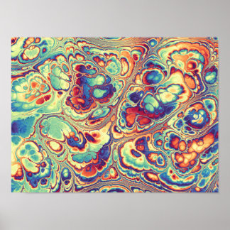 Tropical Marble Radiance Poster