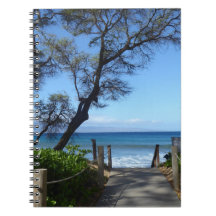 Tropical Maui Beachwalk Photo Carnet Spiral