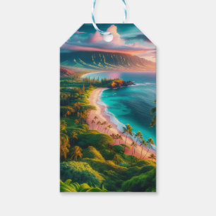 Tropical Maui Island Paradise Gift Tags