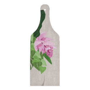 Tropical Medinilla Elegant Flower in Vase Cutting Board
