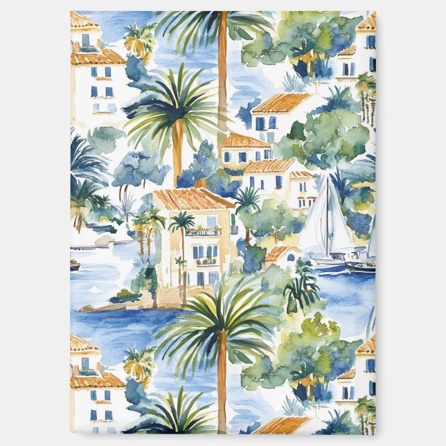 Tropical Mediterranean Wedding  Magnet (Front)