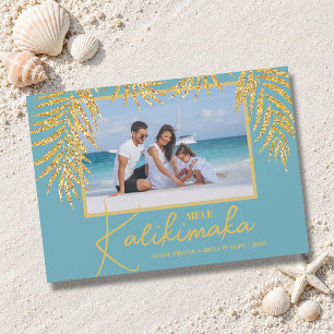 Tropical Mele Kalikimaka Christmas Photo Holiday Card