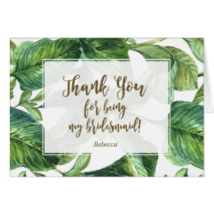 tropical merci d'être ma carte de demoiselle