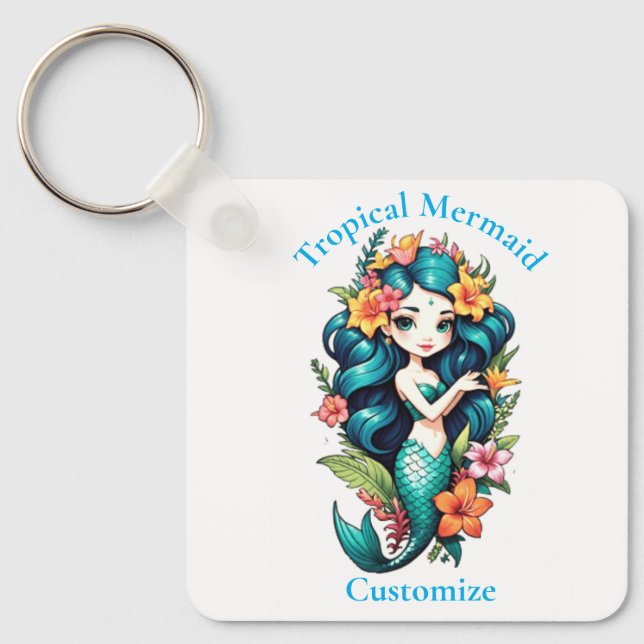 Tropical Mermaid Thunder_Cove Keychain (Front)