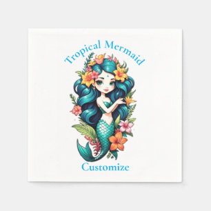 Tropical Mermaid Thunder_Cove Napkin