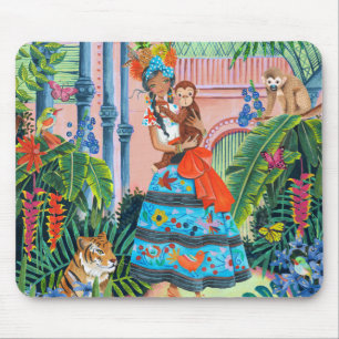 Tropical Mexican Girl   Mouse Pad