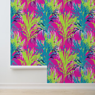 Tropical Midnight Oasis Wallpaper