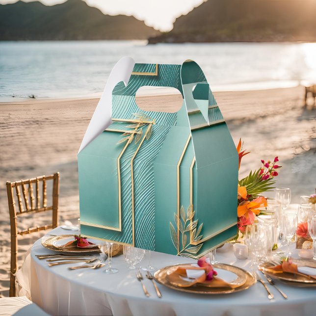 Tropical  Minimalist Favor Box (Creator Uploaded)