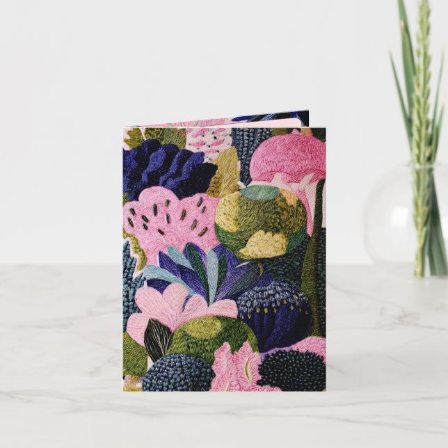 Tropical Modernism Greeting Card (Front)