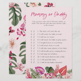 Tropical Mommy Or Daddy Baby Game