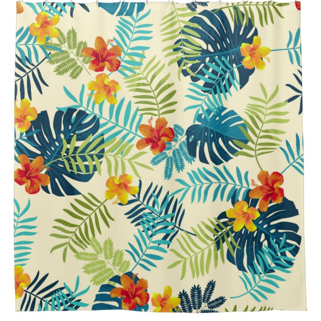 Tropical Monstera Hibiscus Summer Pattern (Front)