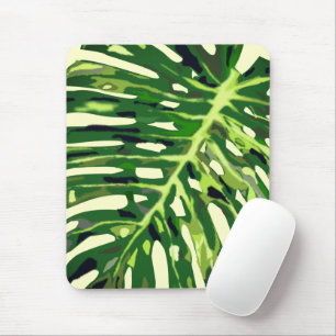 Tropical Monstera Leaf - Mouse Pad