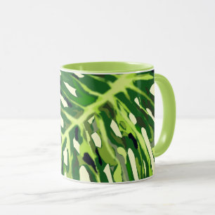 Tropical Monstera Leaf Mug