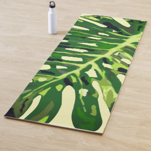 Tropical Monstera Leaf - Nature Relax Yoga Mat
