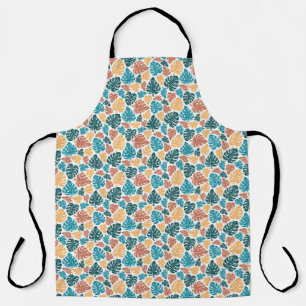 Tropical Monstera Leaf Pattern – Colourful Nature Apron