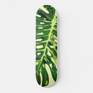 Tropical Monstera Leaf - Skateboard