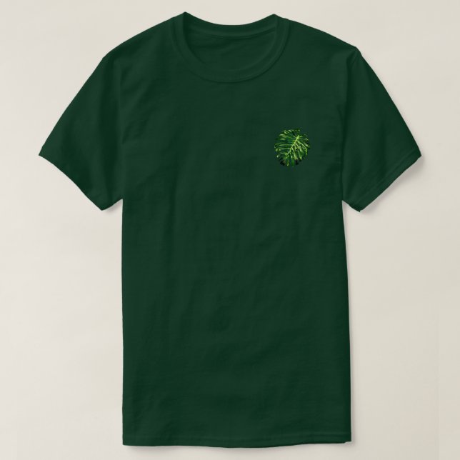 Tropical Monstera Leaf T-Shirt (Design Front)