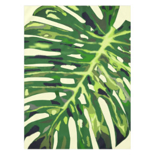 Tropical Monstera Leaf Tablecloth