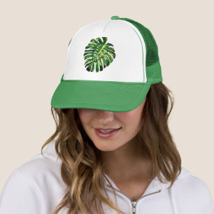 Tropical Monstera Leaf Trucker Hat