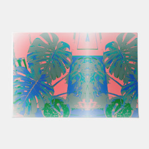 Tropical Monstera Leaves Doormat